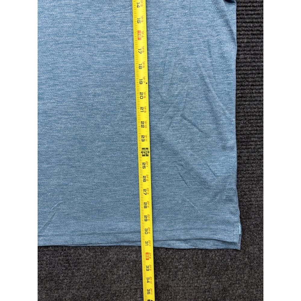 Duluth Trading Co Mens 2XL Blue Heathered Armachillo Cooling Relaxed Fit Polo - Picture 3 of 10